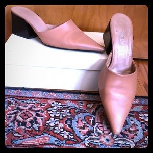 Calvin Klein pointy toed mules